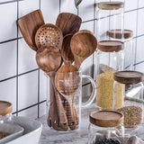 10 Piece Wooden Utensils Set