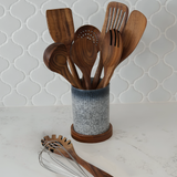 10 Piece Wooden Utensils Set